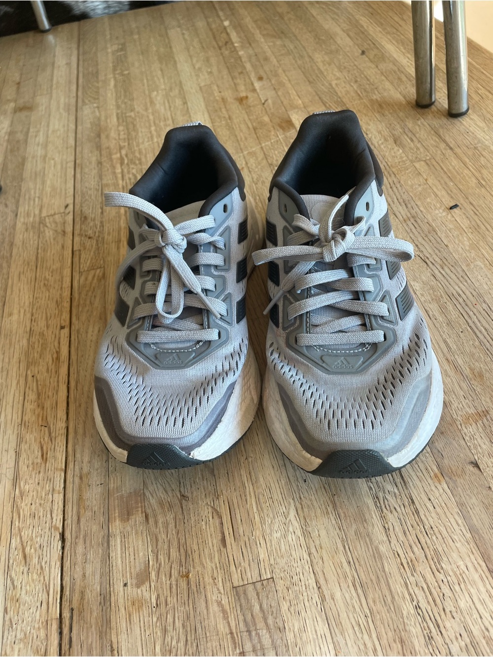 adidas Men's Gray and Black Athletic Running Shoes